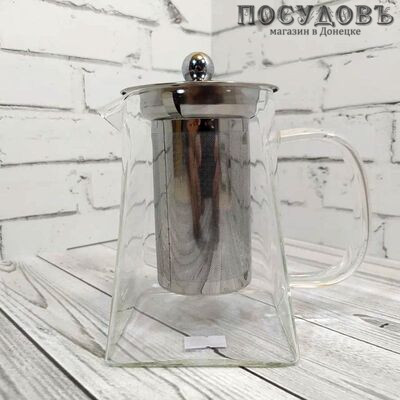 КНР 339-750 чайник заварочный с фильтром, стекло жаропрочное, 750 мл
