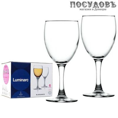 Luminarc Elegance P2504, бокал винный 245 мл, стекло, Россия, в упаковке 6 шт.