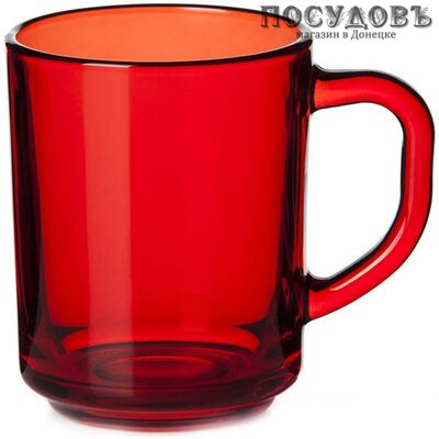 Pasabahce Enjoy Red 55029SLBD32 кружка, 250 мл, стекло, красный