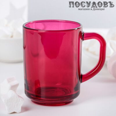Pasabahce Enjoy Fuchsia 55029SLBD29 кружка, 250 мл, стекло, фуксия
