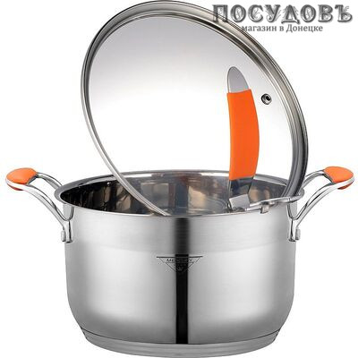 MercuryHaus Turno MC-1662 кастрюля с крышкой 4,4 л, Ø220 мм, сталь нержавеющая 18/10, многослойное дно