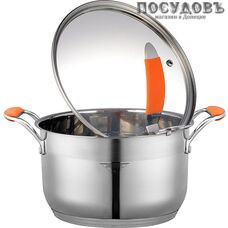 MercuryHaus Turno MC-1663 кастрюля с крышкой 5,7 л, Ø240 мм, сталь нержавеющая 18/10, многослойное дно MercuryHaus Turno MC-1663 кастрюля с крышкой 5,7 л, Ø240 мм, сталь нержавеющая 18/10, многослойное дно