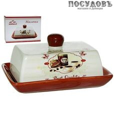 Коралл Кофе HC6005R-А17 масленка с крышкой, доломит