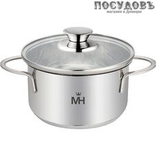 MercuryHaus Bambino MC-6055 кастрюля с крышкой 1 л, Ø140 мм, сталь нержавеющая 18/10