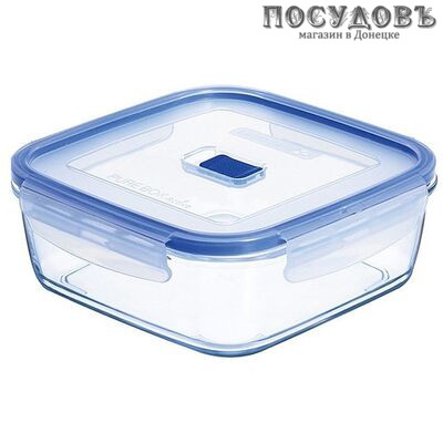 Luminarc Pure Box J2259 контейнер с герметичной крышкой, стекло упрочненное, 233×233×83 мм, 2500 мл, 2 пр.