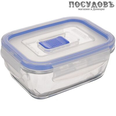 Luminarc Pure Box Active H7679 контейнер с герметичной крышкой, стекло упрочненное, 142×107×61 мм, 380 мл 2 пр.