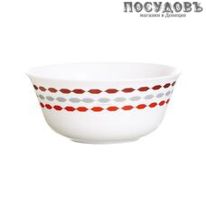 Luminarc Sixties J1901 салатник, стекло упрочненное, цвет белый с рисунком, Ø120 мм, Франция 1 шт.
