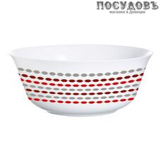 Luminarc Sixties J1903 салатник, стекло упрочненное, цвет белый с рисунком, Ø240 мм, Франция 1 шт.