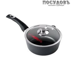 Горница Классик кш1811а ковш с крышкой 1,5 л, Ø180 мм, алюминий литой, антипригарное покрытие