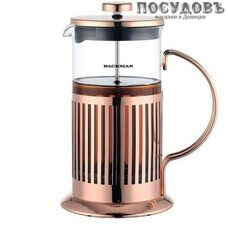Backman BM-0504 френч-пресс, стекло термостойкое, сталь нержавеющая, 1000 мл