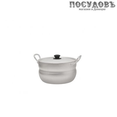 Калитва 01150 кастрюля с крышкой, алюминий усиленный, 15,0 л, Ø380×180 мм, Россия, 2 пр.