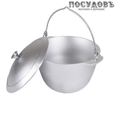 Kukmara кп30 котел туристический с крышкой и дужкой, алюминий литой, 3 л, Ø250×120 мм, Татарстан, 3