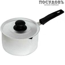 Калитва 14011 ковш с крышкой объемом 1 л, алюминий, Ø120 мм, Россия, 1 шт.