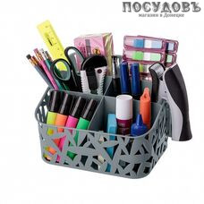 Econova 433225311 органайзер, полипропилен, 195×160×146 мм, цвет серый
