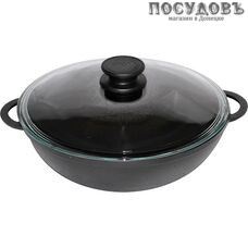 Биол WOK 0530С сковорода вок с крышкой, 5,0 л, Ø300×107 мм, чугун литой Биол WOK 0530С сковорода вок с крышкой, 5,0 л, Ø300×107 мм, чугун литой
