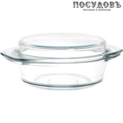 Simax Classic s6106-6116 кастрюля 1,5 л с крышкой 0,6 л, стекло жаропрочное, Ø205×93 мм, Чехия, 2 пр.
