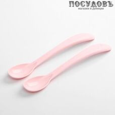 Little Angel Start LA2915RSP детские ложки 180×70×20 мм, полипропилен, цвет розовый пастельный, 2 шт.