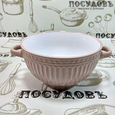 Коралл Верона HEN1358 бульонница, керамика, цвет кремовый, Ø140 мм, 680 мл