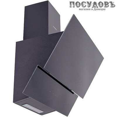Luxell DA-6-835 Black вытяжка кухонная наклонная, ширина 600 мм, 140 Вт, черный