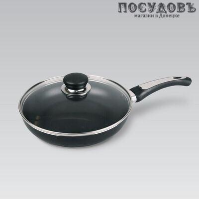 Maestro MR-1203-26 сковорода с крышкой Ø260×53 мм, алюминий штампованный, антипригарное покрытие