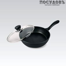 Maestro MR-1205-20 сковорода с крышкой, Ø200×50 мм, алюминий литой, антипригарное покрытие Quan Tanium