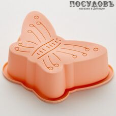 Webber Бабочки ВЕ-4460S/6 набор форм для выпечки кексов, силикон, 75×55×30 мм, розовый