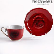 Beatrix Красная роза МЛ085Р/6 набор чайный, фарфор, в подарочной упаковке 12 пр.