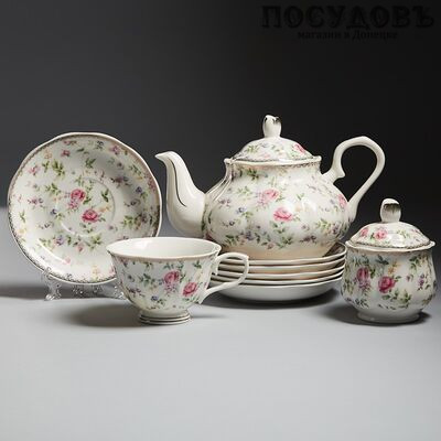 Beatrix Изабелла МХ006Р/14 сервиз чайный, фарфор, в подарочной упаковке 14 пр.