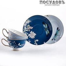 Beatrix МЛ078Р/2 набор чайный 220 мл, фарфор, в подарочной упаковке 4 пр.