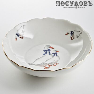 Beatrix Гуси МН092U/2 салатники в наборе, фарфор, Ø185 мм, в упаковке 2 шт.