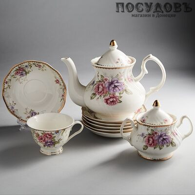 Beatrix Лоренс МР032Р/14 сервиз чайный, фарфор, в подарочной упаковке 14 пр.