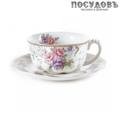 Beatrix Лоренс МР077Р/1 чайная пара, 300 мл, фарфор, в подарочной упаковке 2 п