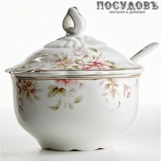 Beatrix Сицилия МН068Е сахарница с крышкой и ложкой, 250 мл, фарфор