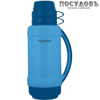 Alpenkok AK-18024S термос, колба стеклянная 1800 мл, корпус пластик, цвет синий