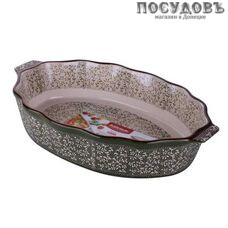 Attribute "Verde" ABK105, овальная форма для выпечки, керамика, 340×210 мм, в упаковке 1 шт