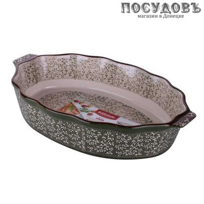 Attribute "Verde" ABK105, овальная форма для выпечки, керамика, 340×210 мм, в упаковке 1 шт