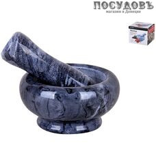 Коралл 5035 ступка с пестиком, Ø80×45 мм, мрамор, в упаковке 2 пр.