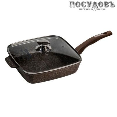 Мечта Premium с29902 сковорода с крышкой Ø280×50 мм, алюминий литой, гранитное покрытие