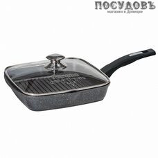 Мечта Гранит Star с64803 сковорода-гриль с крышкой Ø240 мм, алюминий литой, гранитное покрытие Greblon