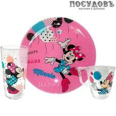 Luminarc Disney Party Minnie L4877 набор детский, стекло, Франция, в упаковке 3 пр. Luminarc Disney Party Minnie L4877 набор детский, стекло, Франция, в упаковке 3 пр.