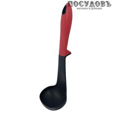 Klausberg KB-7431, половник, 270 мм, нейлон, цвет черный с красным, на блистере 1 шт.