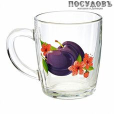 ДекоСтек Слива ДСГ55531190 кружка, 350 мл, стекло