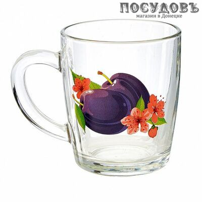 ДекоСтек Слива ДСГ55531190 кружка, 350 мл, стекло