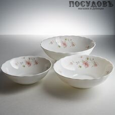 Teropal Сан-Марино 1003В/65-SK салатники в наборе, стеклокерамика, Испания, в упаковке 3 шт.