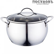Webber BE-334/2 кастрюля с крышкой 6,2 л, Ø240 мм, сталь нержавеющая, капсульное дно