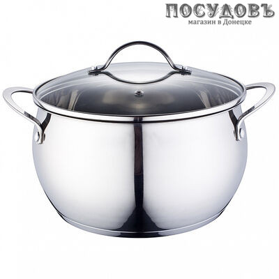 Webber BE-334/2 кастрюля с крышкой 6,2 л, Ø240 мм, сталь нержавеющая, капсульное дно