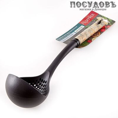 Alpenkok Grey Stone AK-5272N, половник, 360×90 мм, нейлон, пластиковая Soft Touch ручка, на блистере 1 шт.