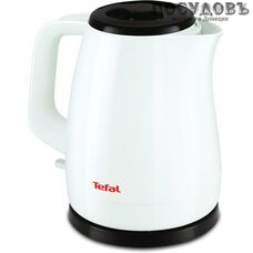 Tefal Delfini KO150130 электрочайник, 2400 Вт, 1500 мл, пластик, цвет белый