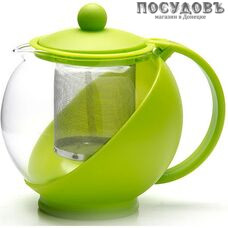 MAYER n BOCH MB-25739-1  чайник заварочный с фильтром, стекло термостойкое, 1250 мл, цвет зеленый
