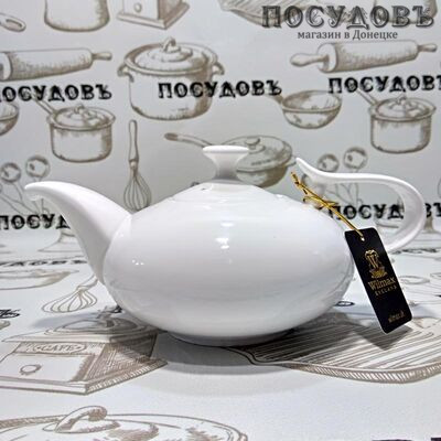 Wilmax WL994001 белый, чайник заварочный, 450 мл, фарфор, в упаковке 1 шт